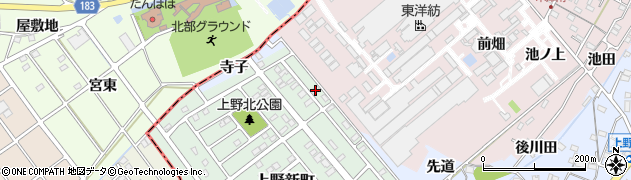愛知県犬山市上野新町552周辺の地図