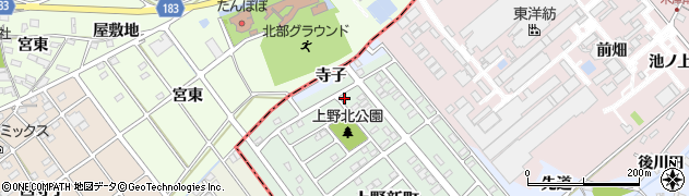 愛知県犬山市上野新町437周辺の地図