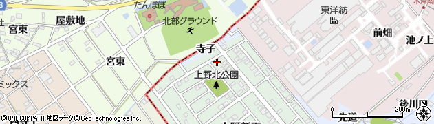 愛知県犬山市上野新町438周辺の地図