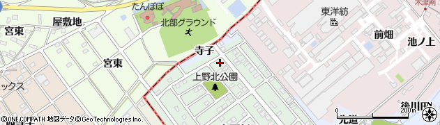 愛知県犬山市上野新町440周辺の地図
