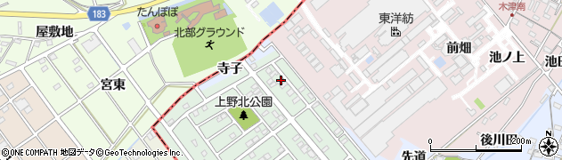 愛知県犬山市上野新町456周辺の地図