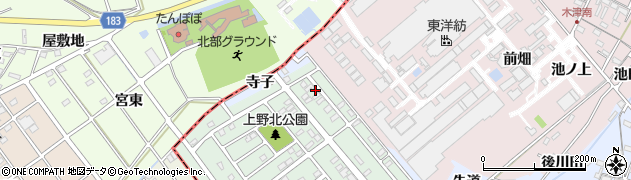 愛知県犬山市上野新町453周辺の地図