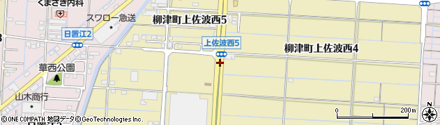佐波郵便局前周辺の地図