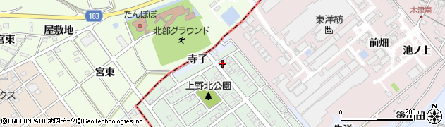 愛知県犬山市上野新町443周辺の地図