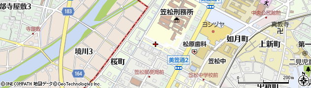笠松刑務所周辺の地図