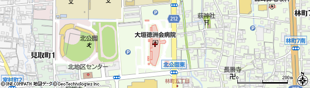 大垣徳洲会訪問看護ステーション周辺の地図