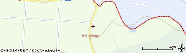 鳥取県南部町（西伯郡）西原周辺の地図