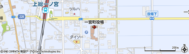 千葉県長生郡一宮町周辺の地図