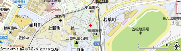 岐阜県笠松町（羽島郡）奈良町周辺の地図