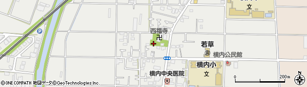 神奈川県平塚市横内周辺の地図