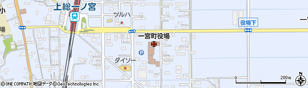 一宮町役場周辺の地図
