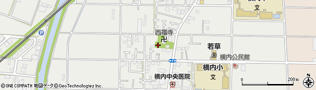 神奈川県平塚市横内周辺の地図