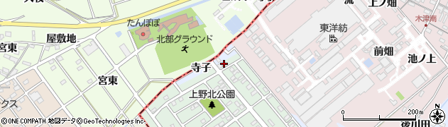 愛知県犬山市上野新町569-7周辺の地図