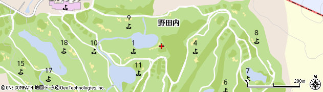 岐阜県多治見市小名田町野田内周辺の地図