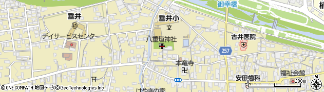 八重垣神社周辺の地図