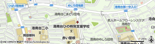 神奈川県横浜市港南区港南台周辺の地図