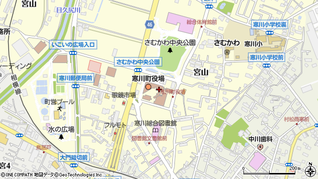 〒253-0100 神奈川県高座郡寒川町（以下に掲載がない場合）の地図