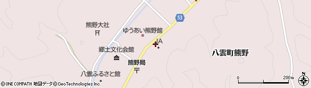 島根県松江市八雲町熊野777周辺の地図