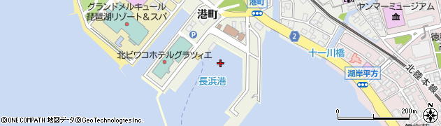 長浜港周辺の地図
