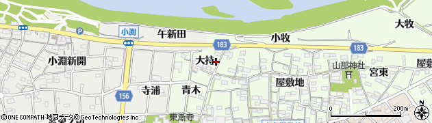 愛知県丹羽郡扶桑町山那大持794周辺の地図