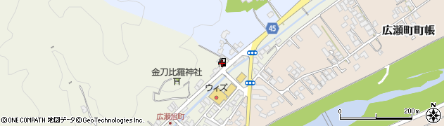 有限会社中村商店　広瀬旭町給油所周辺の地図