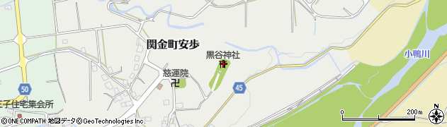 黒谷神社周辺の地図