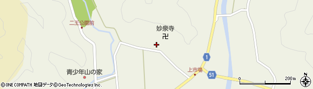 京都府綾部市睦寄町（山内）周辺の地図