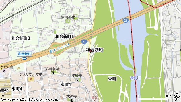 〒503-0801 岐阜県大垣市和合新町の地図