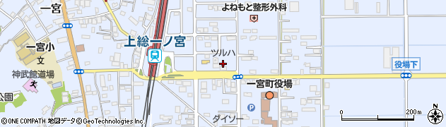 ツルハドラッグ上総一ノ宮駅前店周辺の地図