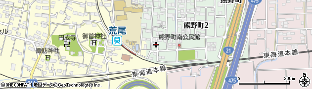 岐阜県大垣市熊野町1202周辺の地図