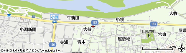 愛知県丹羽郡扶桑町山那大持793周辺の地図