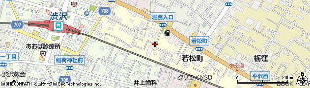 神奈川県秦野市若松町周辺の地図
