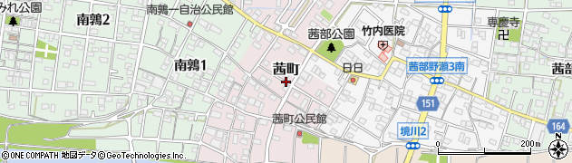 岐阜県岐阜市茜町周辺の地図