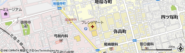 フレンドマート長浜平方店周辺の地図