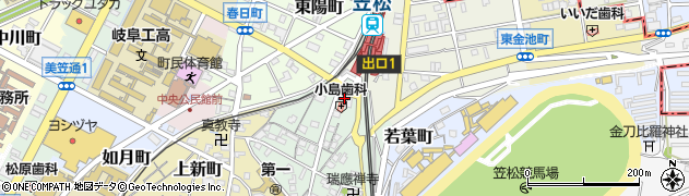 川島タクシー株式会社　笠松営業所周辺の地図