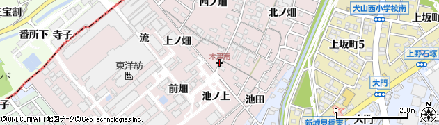 木津南周辺の地図