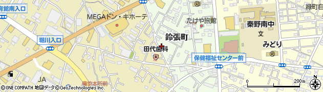 神奈川県秦野市鈴張町6-13周辺の地図