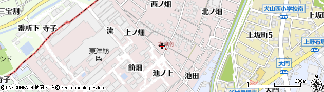 愛知県犬山市木津（前畑）周辺の地図