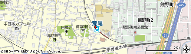 荒尾駅周辺の地図