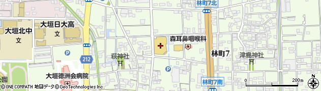バロー大垣店周辺の地図