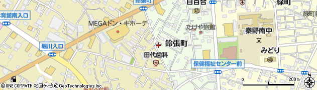 神奈川県秦野市鈴張町6-16周辺の地図