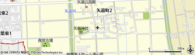 岐阜県大垣市矢道町周辺の地図
