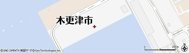 千葉県木更津市木材港周辺の地図