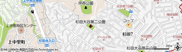 杉田大谷第二公園周辺の地図
