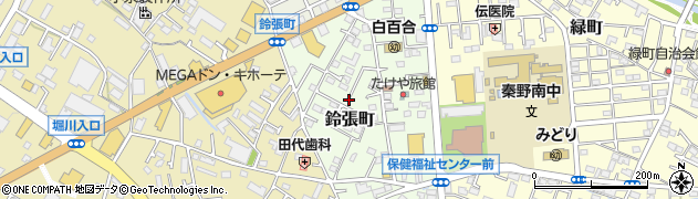 神奈川県秦野市鈴張町6周辺の地図