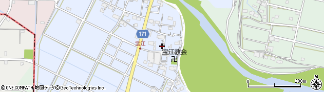 岐阜県瑞穂市宝江周辺の地図