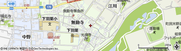 岐阜県羽島郡笠松町無動寺153周辺の地図