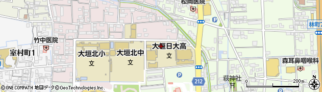 大垣日本大学高等学校周辺の地図
