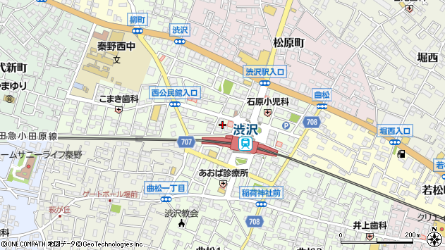 〒259-1315 神奈川県秦野市柳町の地図