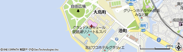 滋賀県長浜市大島町周辺の地図